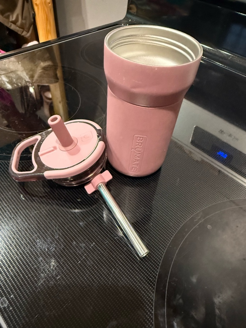 Brumate Leap Rose Taupe Insulated Tumbler with Straw Lid